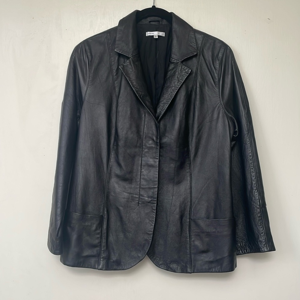 VINCE genuine leather jacket